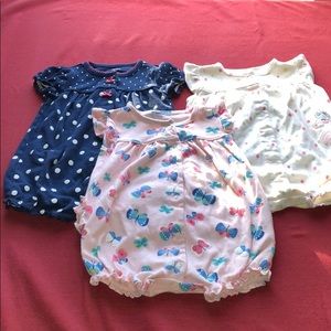 3 Carter’s Rompers